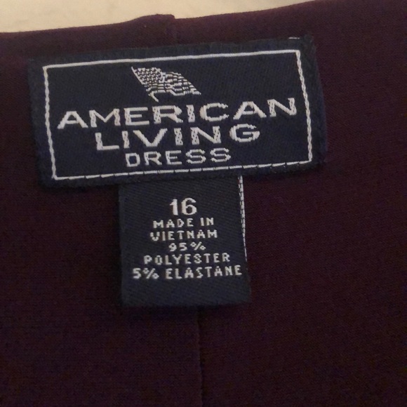 Elegant purple long sleeve,sexy plunge mid length - Picture 3 of 5